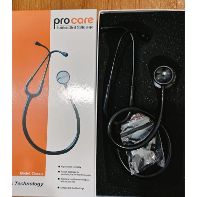Picture of All Black Stethoscope Procrare Black
