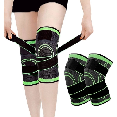 Picture of Knee Brace with Adjustable Strap Knee Support & Pain Relief for Sport Running Multicolor