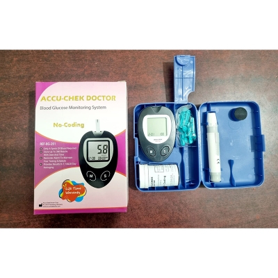 Picture of Accu Chek Doctor Instants Blood Glucose Monitor digital machine Black