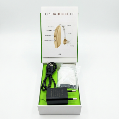 Picture of Rionet Rechargeable Digital Hearing Aid, High Range BTE Rechargeable Hearing aid with high Power Made In Japan Multicolor