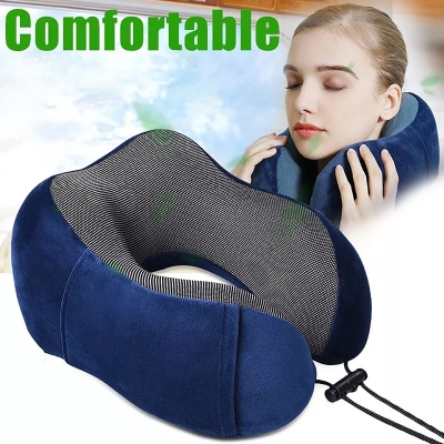 Picture of U Shaped Memory Foam Neck Pillows Soft Travel Pillow Massage Neck Pillow Sleeping Airplane Pillow Cervical Bedding 