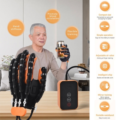Picture of Hand Rehabilitation Robot for Better Movement Yellow