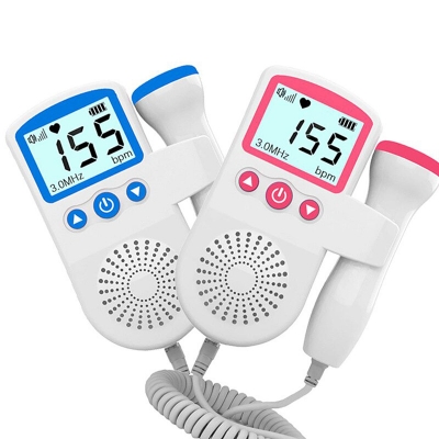 Picture of Fetal Doppler Upgraded 2.5MHz Fetal Home Pregnancy Heart Rate Monitor Baby Fetal Heart Rate Detector LCD Display No Radiation White