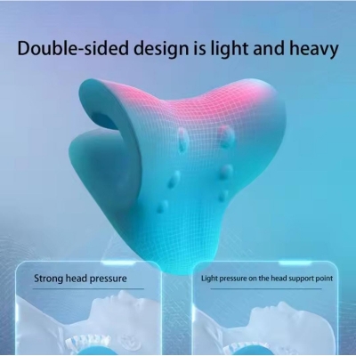 Picture of Traction Device Shoulder Massage Pillow Spine Correction  Support Drop shipping order, Wholesale & CSV order Blue