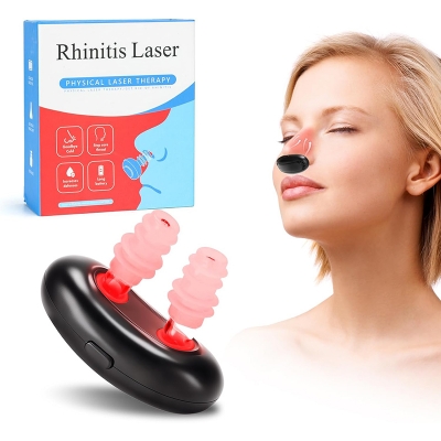Picture of Respi Relief Red Light Nasal Therapy, Portable Respiratory Red Light, Infrared Rhinitis Device, Intelligent Infrared Nose Recovery Device for Allergic Chronic Rhinitis Black