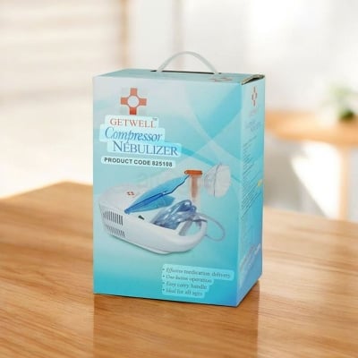 Picture of Gelwell Compressor Nebulizer mechine for adult &child musk White