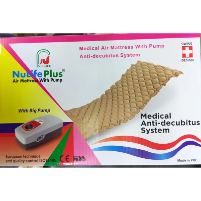 Picture of NuLife Plus Air Mattress With Pump Grey