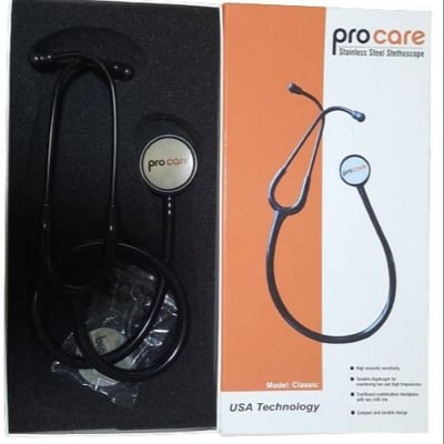 Picture of Procare Dulcet Black Stethoscope for Doctors and Medical Students Orange