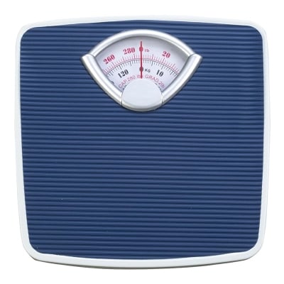 Picture of DOCTOR MEDICAL Analog Body Weight Scale | Mechanical Scale | 286 lbs 130 kg Capacity | Non-Skid | Simple Dial Calibration Blue