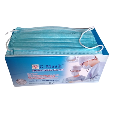 Picture of 3 Ply Disposable Surgical Face Mask G-Mask - 50Pc White