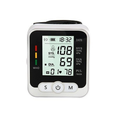 Picture of Automatic Digital Wrist Blood Pressure Monitor with Heart Rate Monitor/Wrist Digital Blood Pressure Monitor/Wrist type Digital sphygmomanometer L (12.6 - 18.0 inch) White