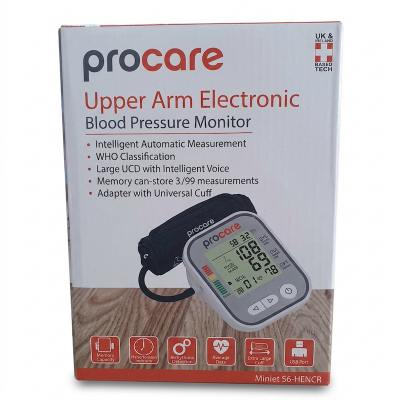 Picture of Procare Digital Blood Pressure Machine / Monitor ( 2 বৎসর ওয়ারেন্টি ) BP USA Tech White