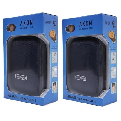 Picture of 2pcs AXON K-88 Mini Rechargeable In Ear Invisible Hearing Aid Aids Volume Adjustable Audiphone Sound Voice Amplifier Beige