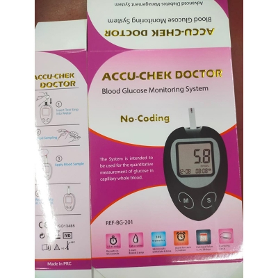 Picture of Accu Chek Doctor Instants Blood Glucose Monitor Digital Meter Black