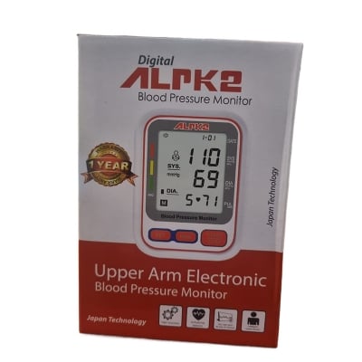 Picture of ALPK-2 Automatic Digital LCD Blood Pressure Monitor ১ বছর এর রিপ্লেসমেন্ট গ্যারান্টি Upper Arm Electronic Check Heart Beat Pulse Sphygmomanometer Machine Multicolor