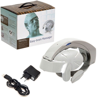 Picture of Electric Head Massage Helmet Vibration Therapy Brain Massager Home Relaxing Head Massager Head Massage Instrument Multicolor