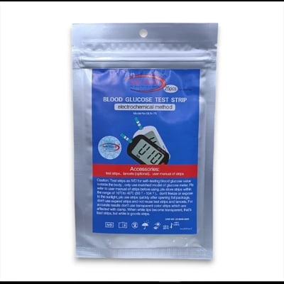 Picture of SafeTouch Glucose Meter Strips - Pack of 25 Pieces in a Travel-Friendly Pack-healthproo 