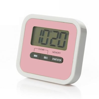 Picture of Kitchen Clock English 24-hour Electronic Timer Digital Reminder Alarm Clocks Cooking Countdown Timer LCD Multifunction Home-healthproo Multicolor