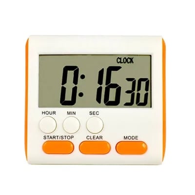 Picture of Kitchen Clock English 24-hour Electronic Timer Digital Reminder Alarm Clocks Cooking Countdown Timer LCD Multifunction Home Multicolor