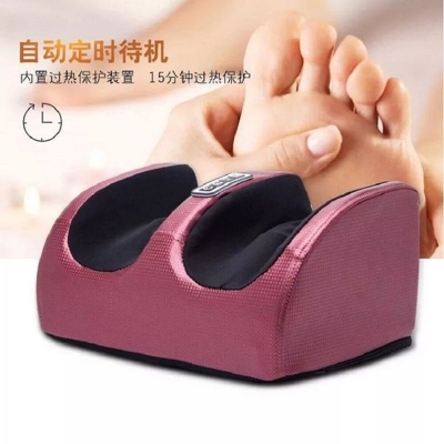 Picture of Electric Foot Massager Heating Therapy Hot Compression Shiatsu Kneading Roller Muscle Relaxation Pain Relief Foot Spa Machine Multicolor