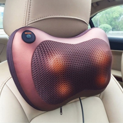 Picture of Electronic Neck Cushion Full Body Massager with Heat for pain relief Massage Machine for Neck Back Shoulder Pillow Massager - Swiss Relaxation therapy Multicolor