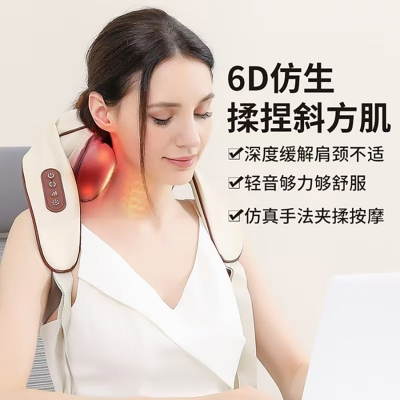 Picture of Cult Deep Relax Neck & Shoulder massager, Deep tissue Kneading Shiatsu rollers for Pain Relief, Cordless massager Multicolor