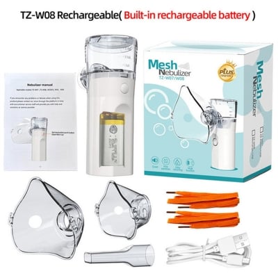 Picture of Portable Nebulizer Machine for Adults and Children, Medical Atomizer, Silent Inhaler, Humidifier-healthproo Multicolor