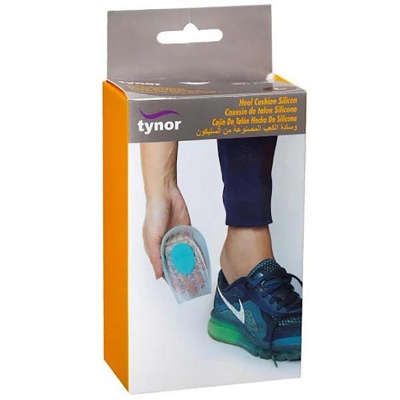 Picture of Tynor Heel Cushion Silicone Gel Heel Pad for Pain Relief Soft Comfortable Shock Absorbent Padded Cover 