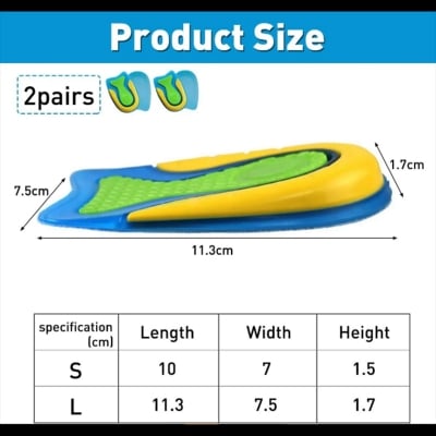 Picture of 1Pairs of Silicone Gel Heel Pads, Heel Spur Inserts, Orthopaedic Heel Cushions, Soft Gel Insoles for Relief from Plantar Fasciitis, Heel Spurs and Achilles Pain-healthproo 