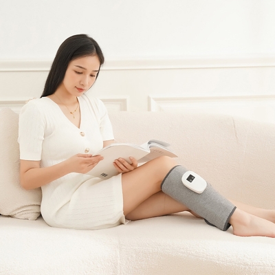 Picture of Leg Massager for Circulation and Pain Relief, Calf Air Compression Massager with Heat-Healt Proo Dark Ash