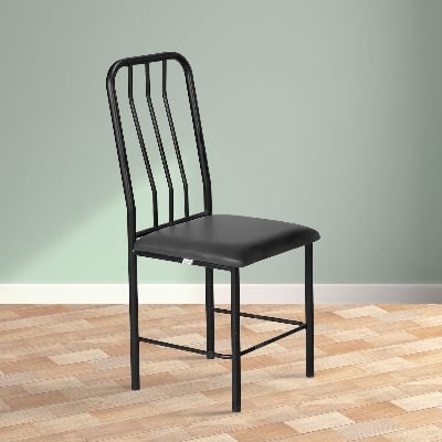 Picture of REGAL Crescent Metal Dining Chair Black CRESCENT-CFD-203-6-1-66