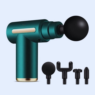 Picture of Mini Electric Massage Gun Portable Deep Tissue Massage Gun - Pain Relief USB Rechargeable Body Massager Message Gun-healthproo Multicolor