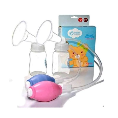 Picture of Apple.Bear Brest Pump Manual Control Mom Breastfeeding Baby Milk Suction Feeding Newborn Bottle 1 Gift set -healtproo Multicolor