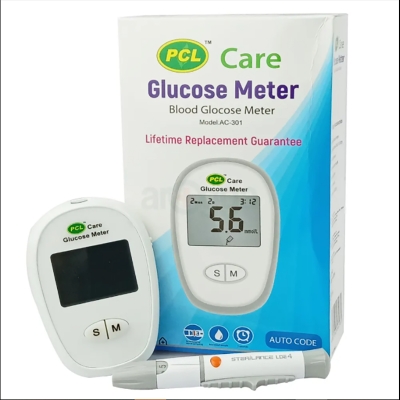 Picture of PCL CARE Blood Glucose Monitoring Meter With Free 10 Strips - Health Care Multicolor
