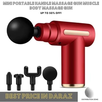 Picture of Organization Stimulator Mini Portable Handle Massage Gun Muscle Body Massage Gun Pain Relief Multicolor