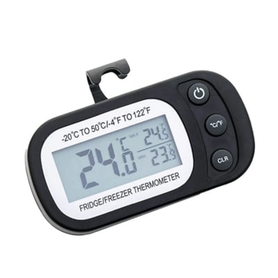 Picture of Refrigerator Thermometer Magnetic Thermometer Dial Thermometer Mini Hygrometer Digital Freezer Rooacm Thermometer Waterproof Thermamoters Refrigerator Fridge Thermometer (healthproo) Multicolor