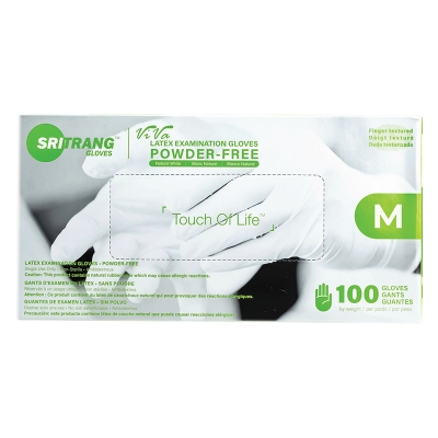Picture of Premium Powder-Free Latex Exam Gloves, 100 pcs/ box Multicolor