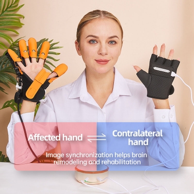 Picture of Intelligent Rehabilitation Robot Gloves Hand Function Stroke Hemiplegia Recovery Training Finger Massage Surgery Massage Glove 
