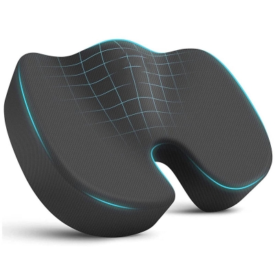 Picture of Seat Cushions for Office Chairs,Memory Foam Coccyx Cushion Pads for Tailbone Pain,Sciatica Relief Pillow,Correct Sitting Posture 