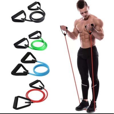 Picture of 120cm Yoga Pull Rope Elastic Resistance Bands Fitness Workout Exercise Tubes Practical Training Rubber Tensile Expander - Fitness Mart Multicolor
