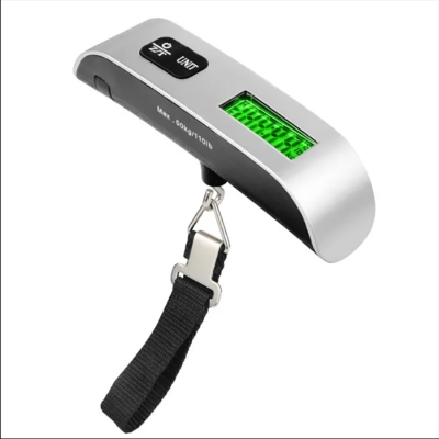 Picture of Portable Scale Mini Digital LCD Display Hanging Scale 50kg 10g Electronic Luggage Hanging Suitcase Travel Weighs Baggage Bag Weight Balance Tool Multicolor