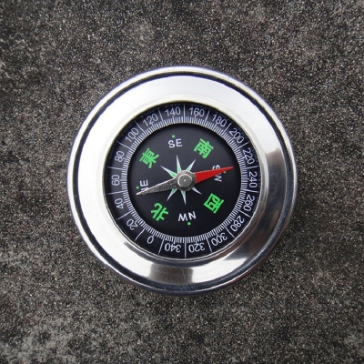 Picture of Stainless Steel Anti-Fall Waterproof Compass Outdoor Climbing Supplies - Stay On Course With The Durable Stainless Steel Waterproof Compass Multicolor