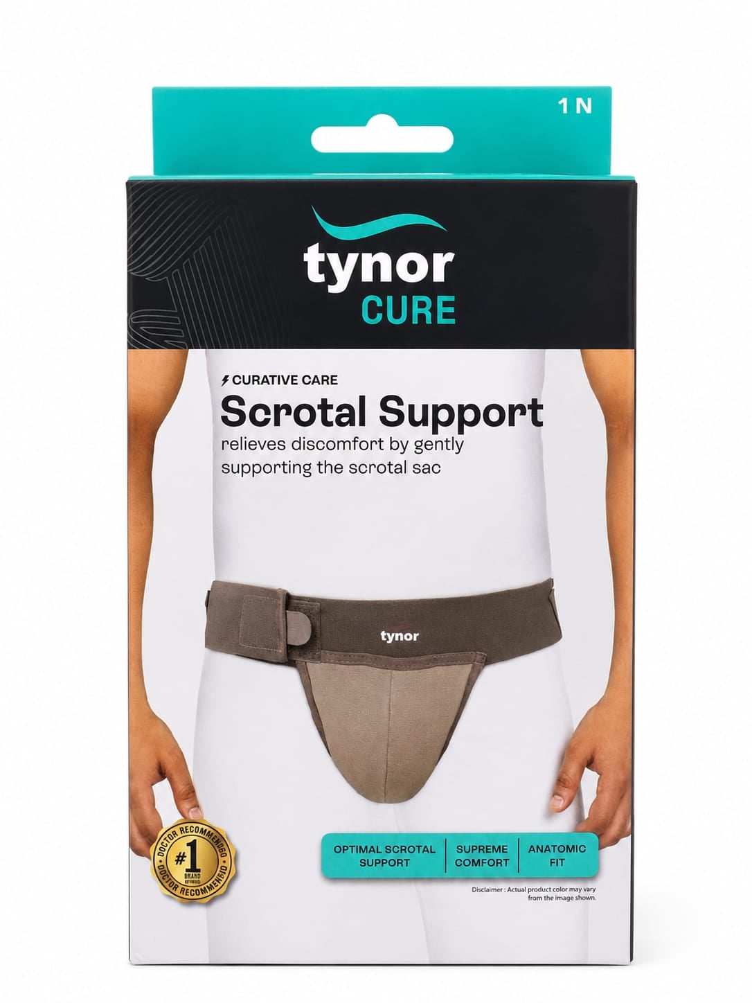 Picture of Tynor CURE Premium Scrotal Support Belt Adjustable Anatomical Scrotal Support for Maximum Comfort & Pain Relief