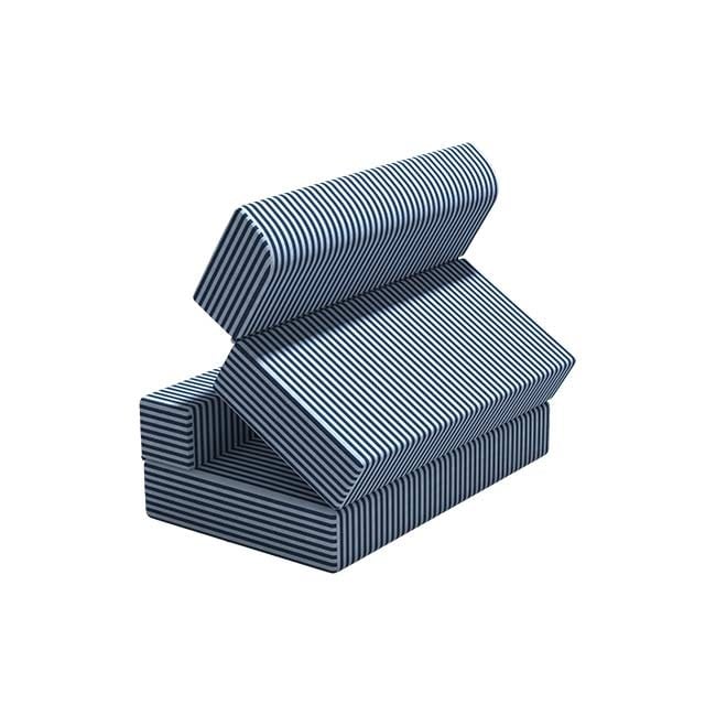 Picture of REGAL Foam Sofa Cum Bed (Double) SCB-205-6-2-07(DOUBLE)(Febric-Blue rivers)