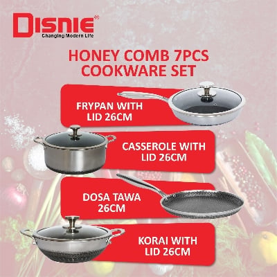 Picture of Disnie 7 Pcs SUS 316 Honeycomb Cooking Set