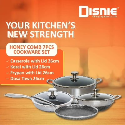 Picture of Disnie 7 Pcs SUS 316 Honeycomb Cooking Set