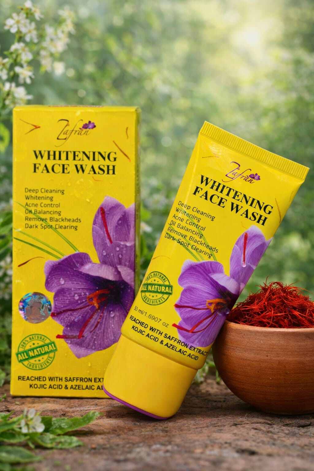 Picture of Zafrani Whitening Face Wash (50 ml)-Olive