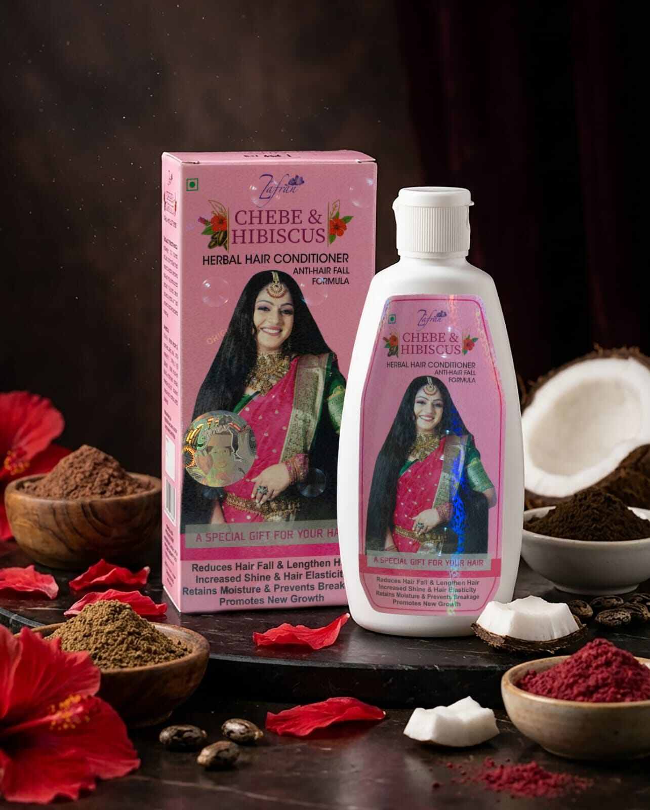 Picture of Zafrani Chebe & Hibiscus Herbal Hair Conditioner