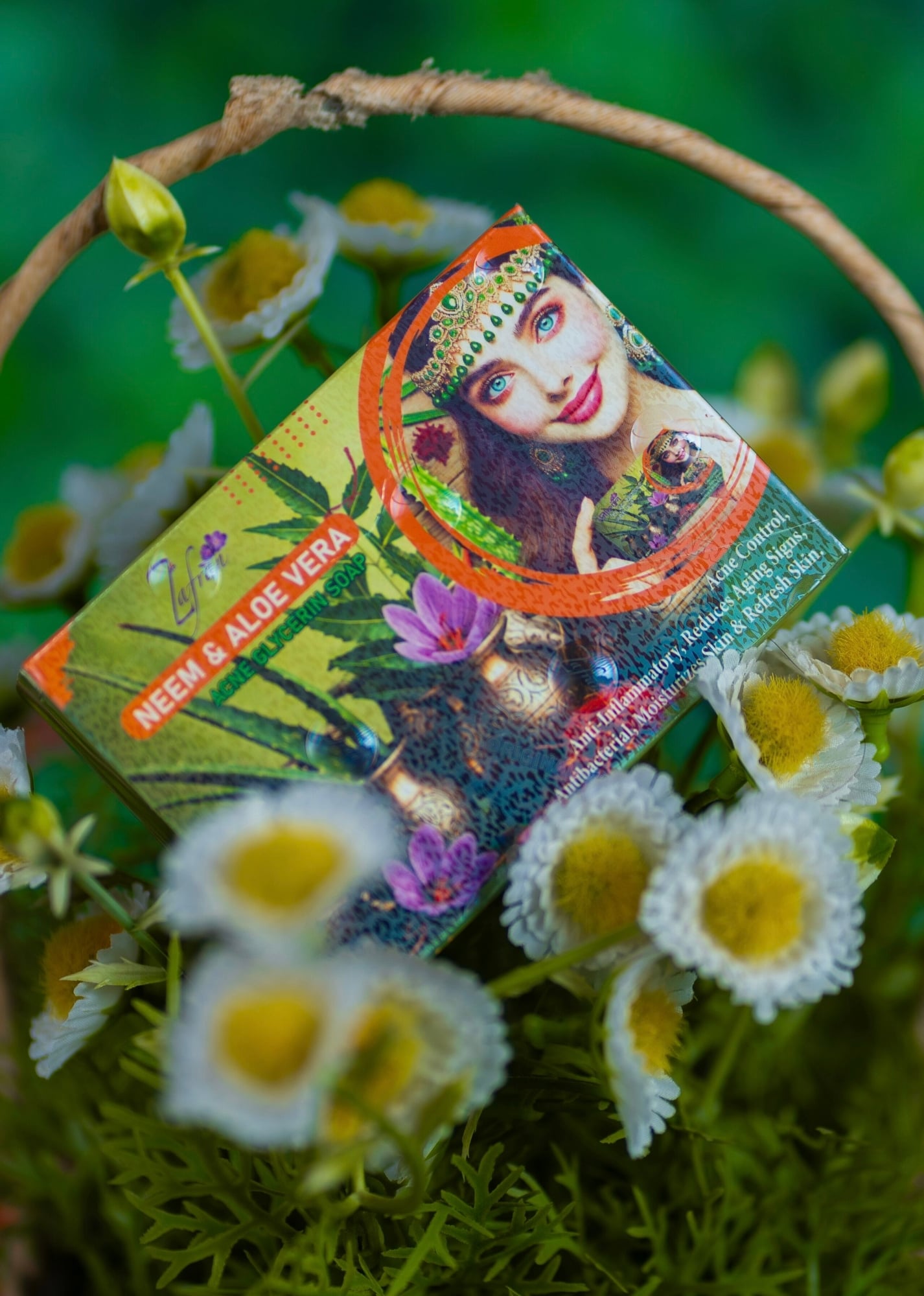 Picture of Zafran Neem & Aloe Vera Acne Glycerin Soap