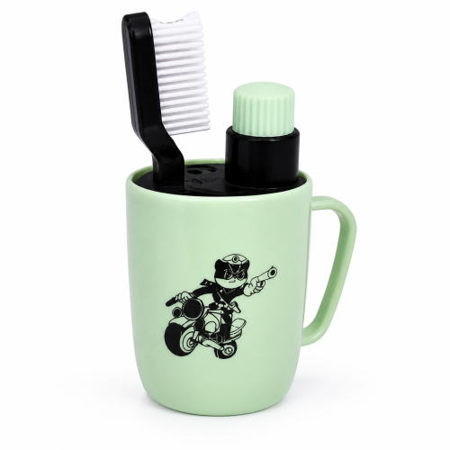 Picture of Portable Travel Toothbrush Holder Set with Toothbrush & Toothpaste Cup